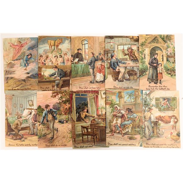 Ten Commandments in Post Cards  [132952]