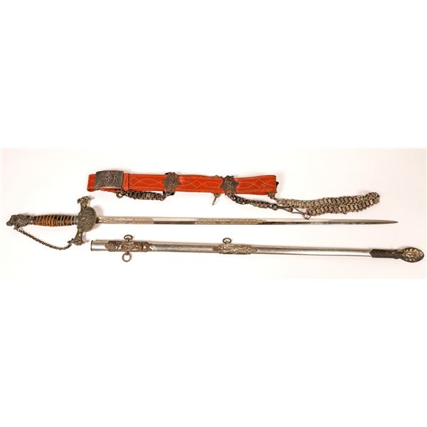 Knights of Pythias Uniformed Rank Sword and Belt  [118168]