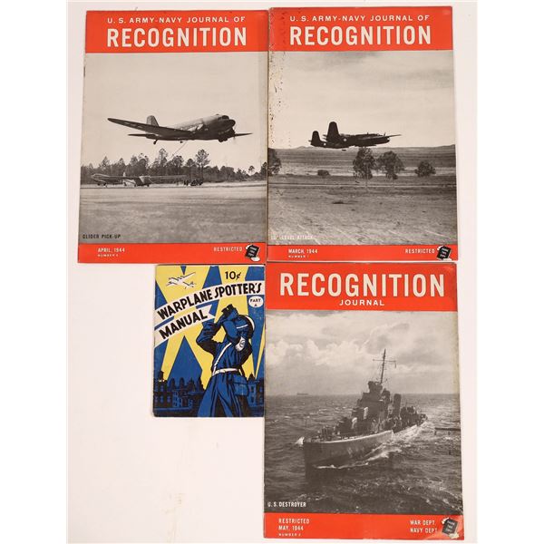 WWII U.S. Army-Navy Recognition Publications (4)  [131687]