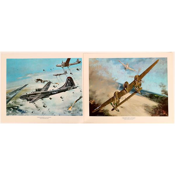 WWII U.S. Combat Aircraft Action Prints (6)  [131690]