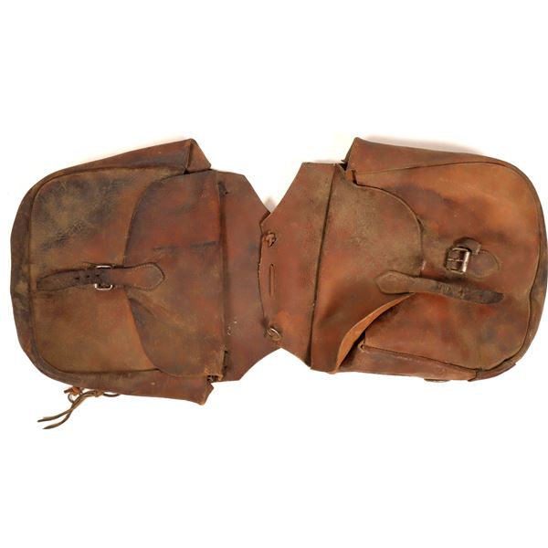 Vintage Leather Saddlebags  [132506]