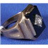 Image 3 : Black Jet and Diamond Gold Ring  [133847]