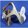 Image 2 : Modern Diamond and Gold Ring  [133854]