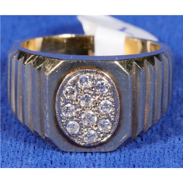 Multi-Diamond and Gold Ring  [133848]