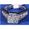 Image 1 : Princess Quad Collar Diamond Ring  [133850]