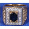 Image 1 : Sapphire and Diamond Man's Ring  [133840]