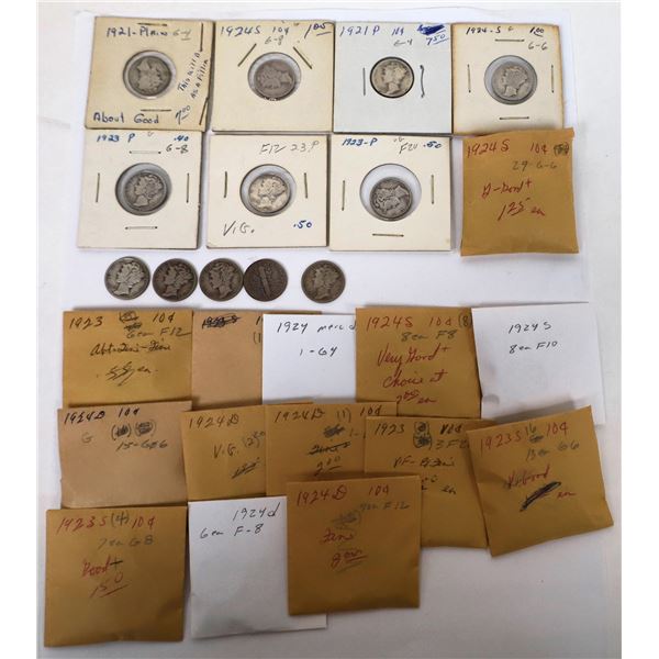Mercury Dimes 1921-1924  [135337]