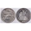 Image 1 : Engraved Seated Liberty Half Dollar of J. F. Myers, A Reno Druggist  [129318]