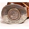 Image 2 : Nevada State Trapshoot Sterling Silver Dollar Belt with Silver Quarters Around  [132031]