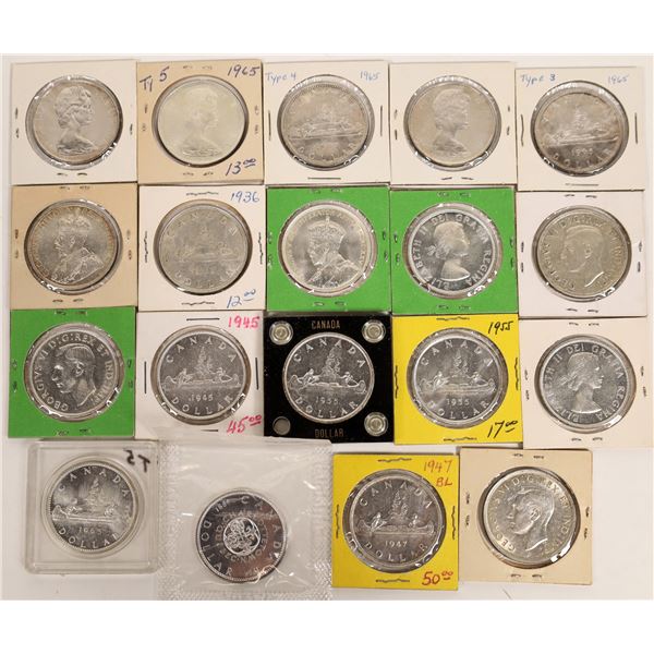 Canadian Silver Dollar Collection  [131177]