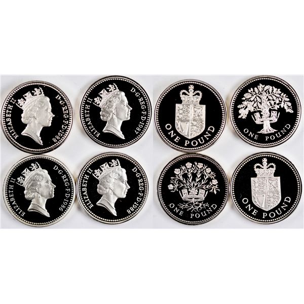 Royal Mint Silver Proof Coin Sets: 1986, 1987, 1988  [134040]