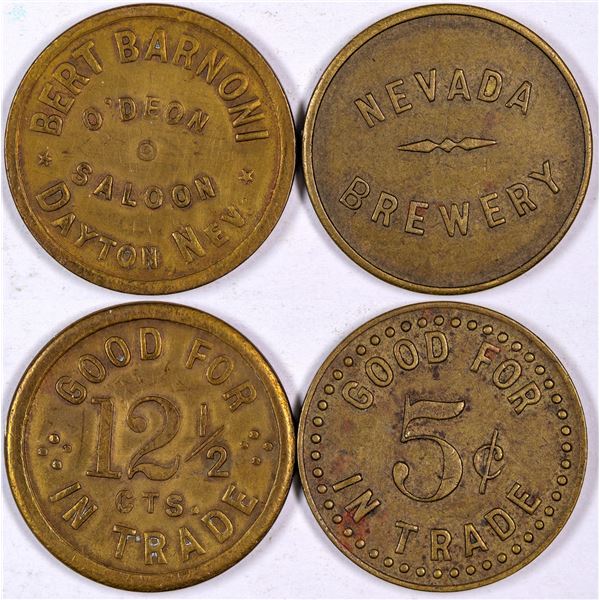 Nevada Brewery/ O'deon Saloon Tokens  [126091]