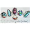 Image 1 : Six Native American Rings  [135330]
