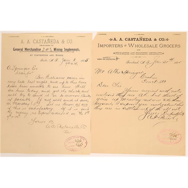 Letters From Store Involved in Bisbee Massacre  [127620]