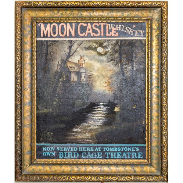 Moon Castle Whiskey Advertising, Oil on Canvas  [49050]