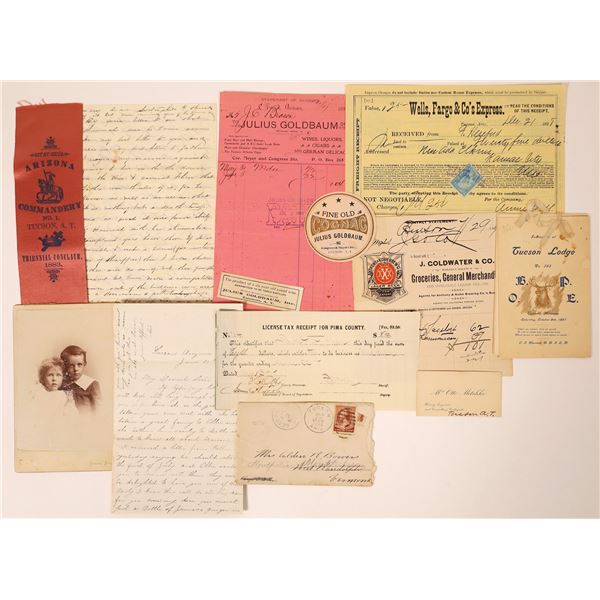 Tucson, Arizona Territory Ephemera Collection (12)  [131762]