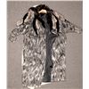 Image 1 : Kirkendall Women's Grey Fur Coat with Rhinestones - Vintage!   [131853]