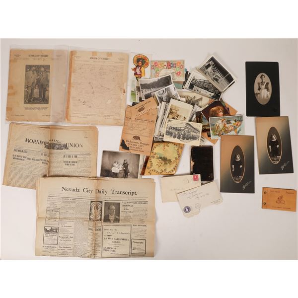 Nevada City/GrassValley Photo & Ephemera Collection  [129902]