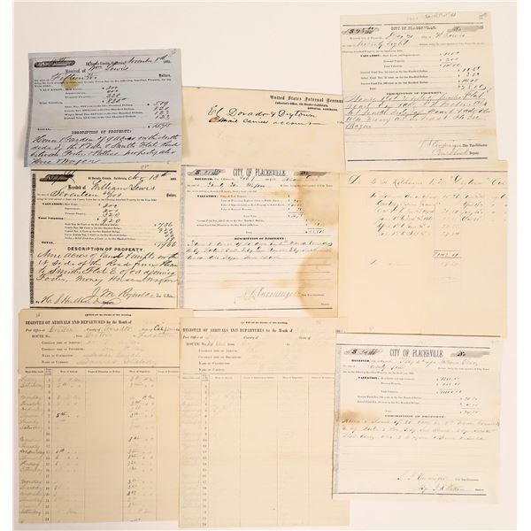 Tax Documents From California Gold Country  [131844]