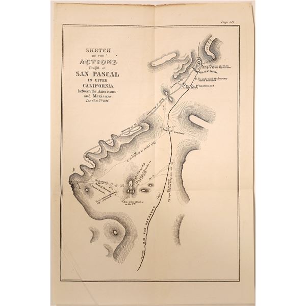 Map Sketch of Battle of San Pasqual  [131619]