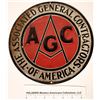Image 1 : Associated General Contractors of America Tin Sign  [130111]