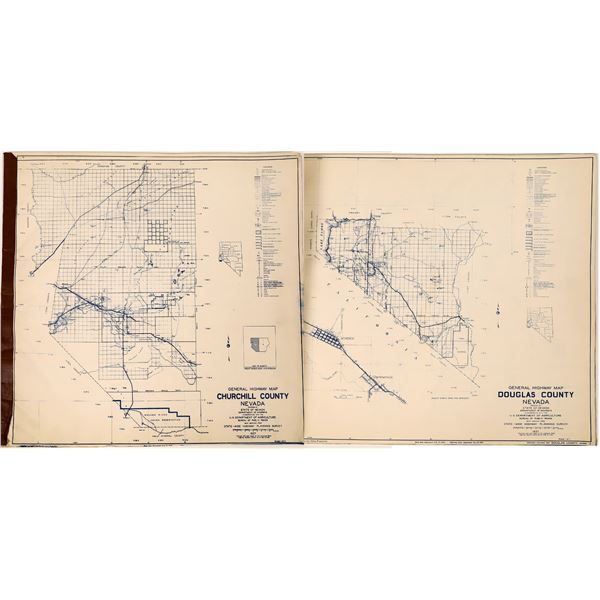 Early Nevada Counties Highway Maps  [121693]