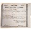 Image 1 : Republic of Texas class 2d Debt Relief issued to Jose Antonio de la Garza  [130158]