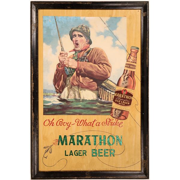 Marathon Superfine Lager Beer  Sign  [132819]