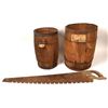 Image 1 : Nail Barrels and Crosscut Saw  [131783]