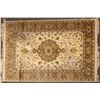 Image 1 : Persian Style Floor Rug, 90 x 63", Olive Tones  [124477]