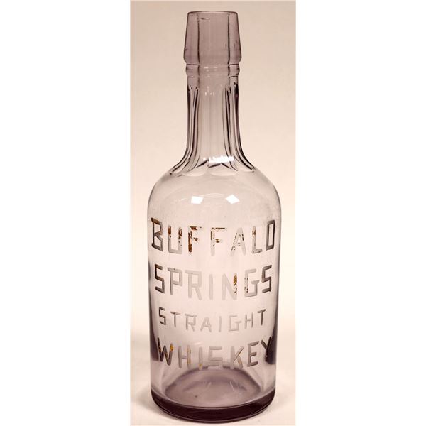 Buffalo Springs Straight Whiskey Back Bar Bottle  [132897]