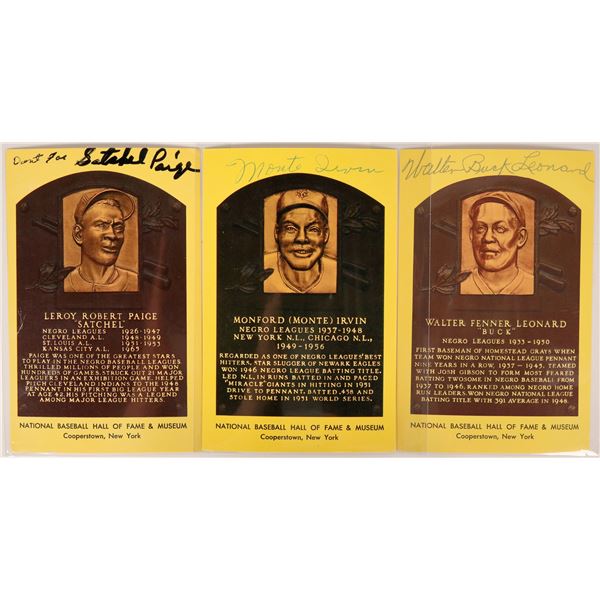 Autographed Negro League HOF Postcards  [135490]