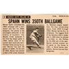 Image 2 : Autographed Warren Spahn 1964 Topps Large Baseball Card  [135498]
