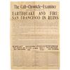 Image 1 : San Francisco Earthquake and Fire Newspaper April 19, 1906  [132098]