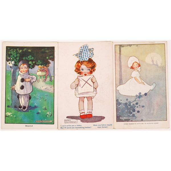 Agnes Richardson Art Cards of Little Girls (3)  [135525]