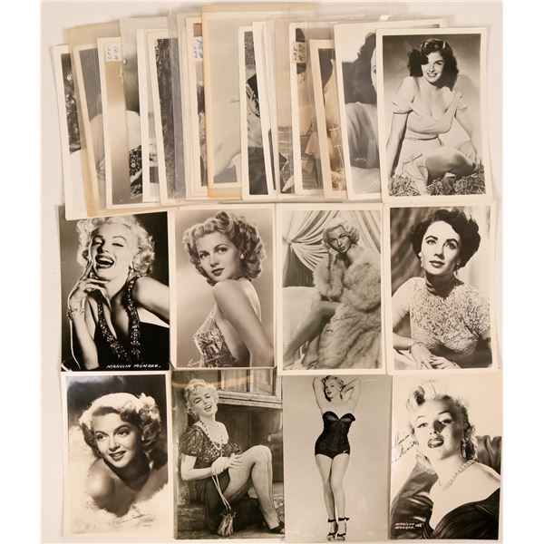 Hollywood Pinup Girls Group of Postcards (28)  [111720]