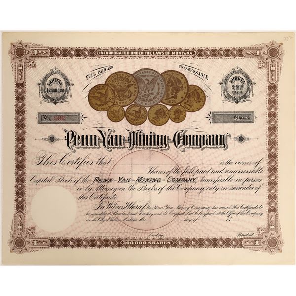 Penn Yan Mining Company Stock  [118366]