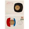 Image 1 : Nixon Inaugural Cover and Coin  [135453]