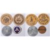 Image 1 : Cycling Related Wooden Nickels and Pin  [130127]