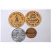 Image 2 : Cycling Related Wooden Nickels and Pin  [130127]