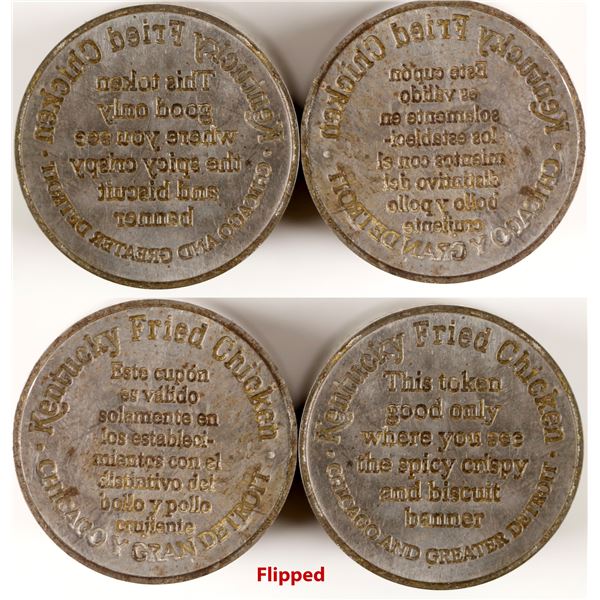 Kentucky Fried Chicken Token Dies Lot of 2  [80043]