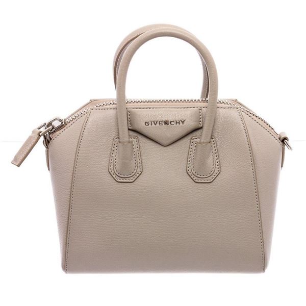 Givenchy Cream Leather Mini Antigona Satchel Bag