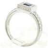 Image 6 : New Platinum Sapphire and Diamond Engagement Ring