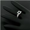 Image 8 : New Platinum Sapphire and Diamond Engagement Ring