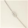Image 3 : 18k White Gold 1.30 ctw Diamond & Blue Topaz Briolette Chandelier Dangle Necklac