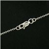 Image 7 : 18k White Gold 1.30 ctw Diamond & Blue Topaz Briolette Chandelier Dangle Necklac