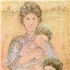 Image 2 : Edna Hibel (1917-2014), "Tatyana's Family" Limited Edition Lithograph, Numbered