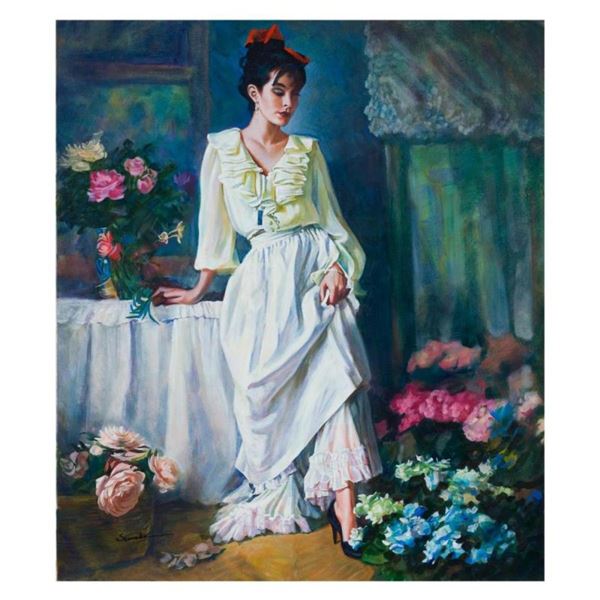 Igor Semeko,  Classy Lady  Hand Signed Limited Edition Giclee on Canvas with Let