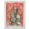 Image 1 : "Israeli Rabbi" Limited Edition Lithograph by Edna Hibel (1917-2014), Numbered a