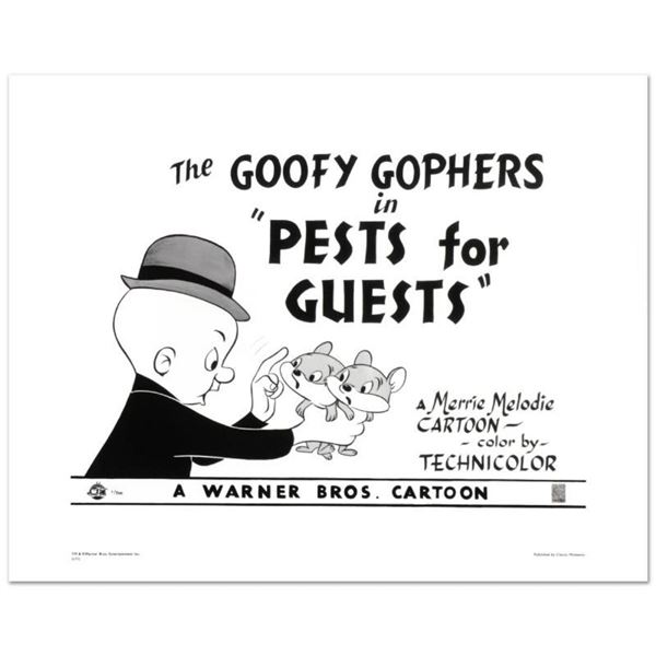 "Goofy Gophers" Limited Edition Giclee from Warner Bros., Numbered with Hologram